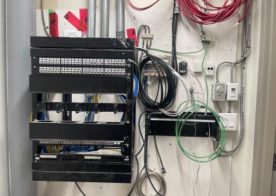 Commercial network rack and switch installation in Grande Prairie